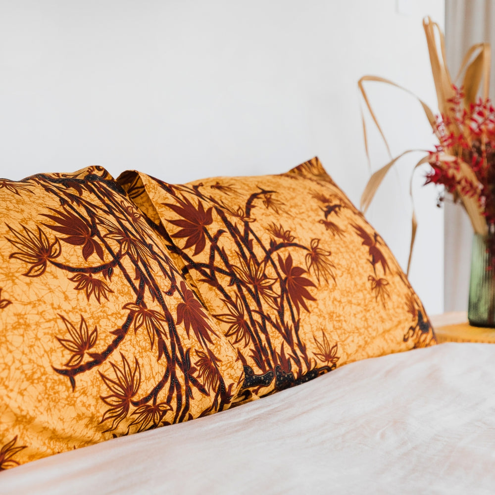 Terracotta Bamboo Pillowcase Set